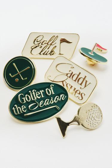 PACK OF GOLF BADGES (PACK OF 6) - Multicoloured by Zara