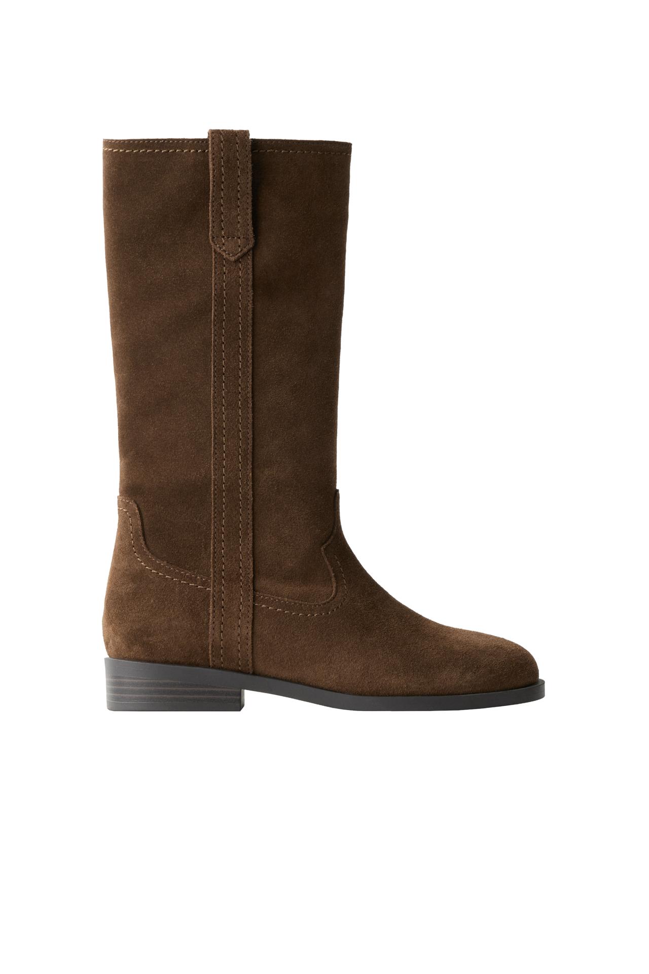 LEATHER KNEE-HIGH BOOTS