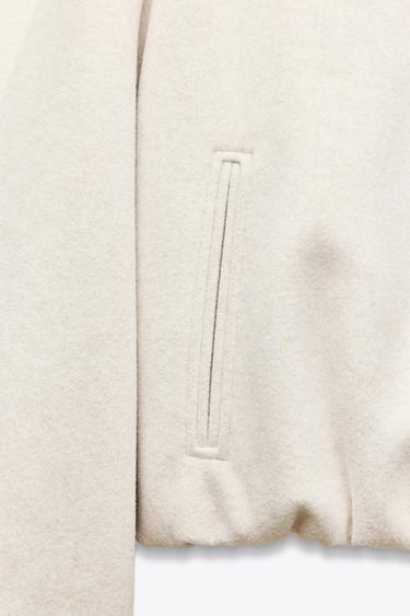 BLOUSON BOMBER SOFT - Écru de Zara - Image 7