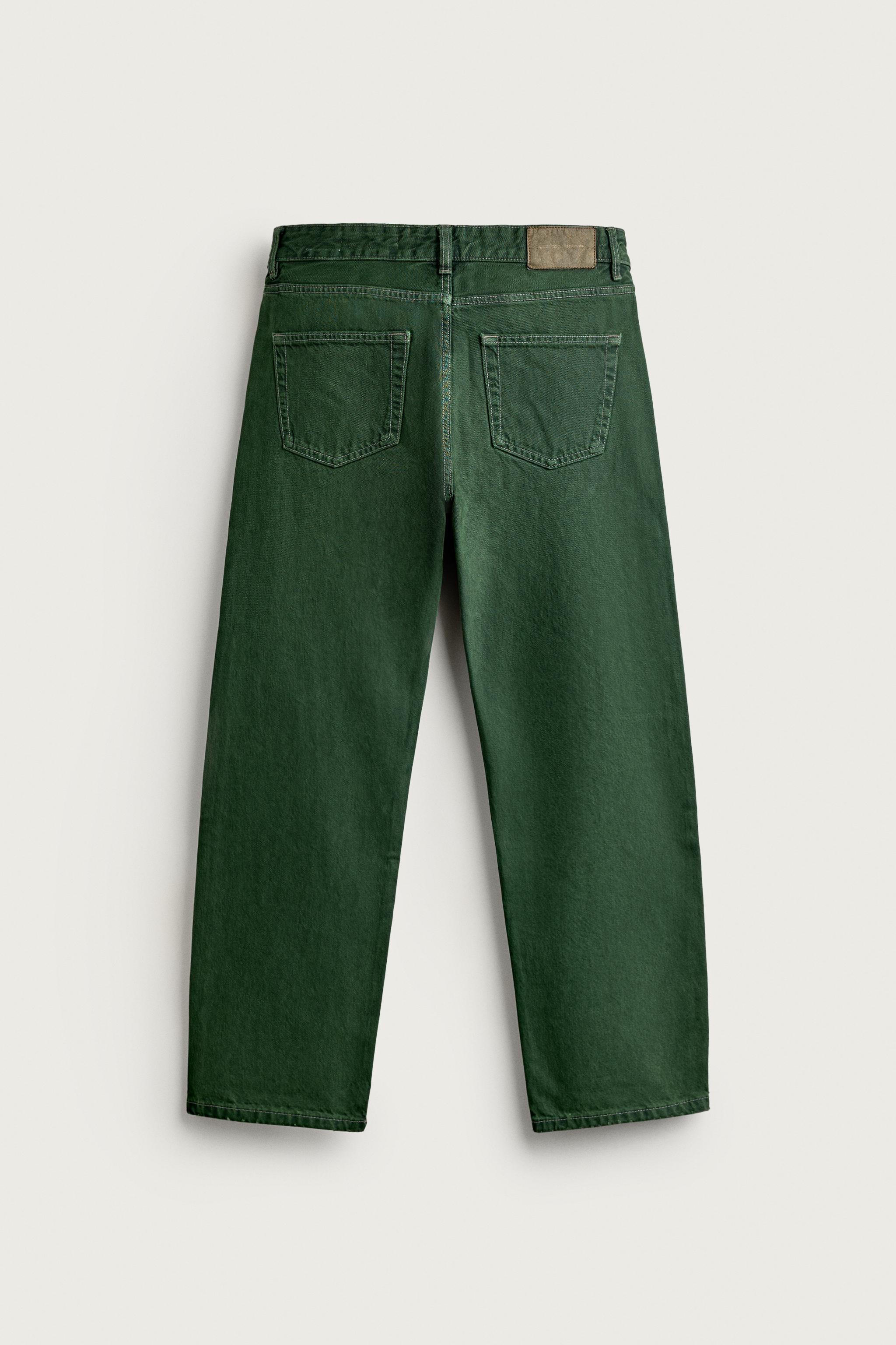 REGULAR FIT JEANS — Green