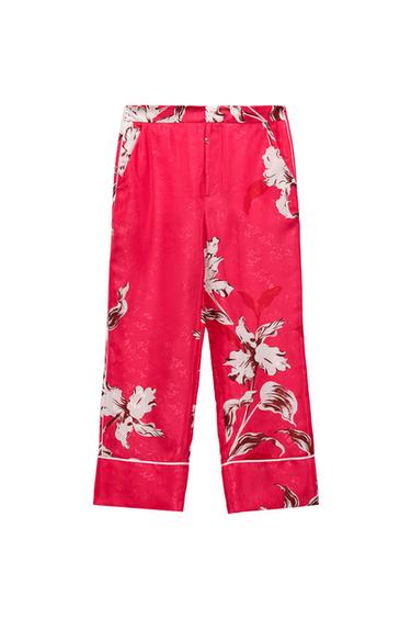 PRINTED CROPPED TROUSERS