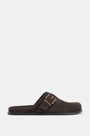 ZUECO HEBILLA METÁLICA - Marrón de Zara