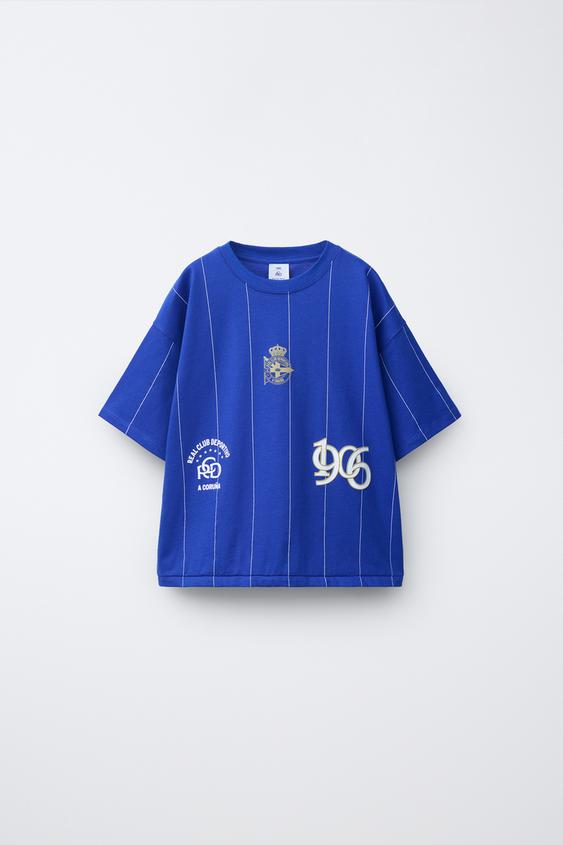 CAMISETA RAIAS RC DEPORTIVO DA CORUÑA - Azul intenso de Zara - Imaxe 0