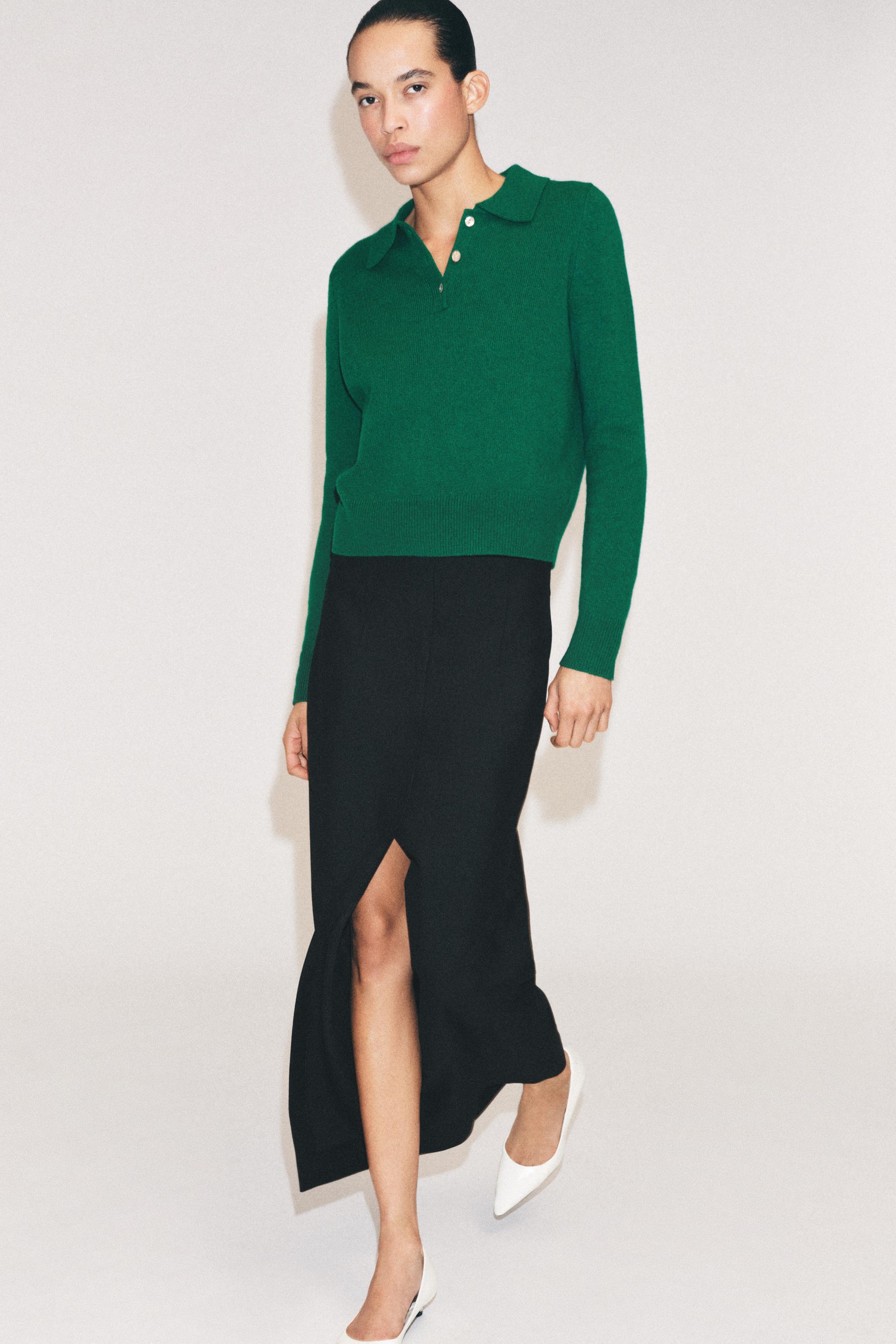 100% Wool Polo Sweater by Zara