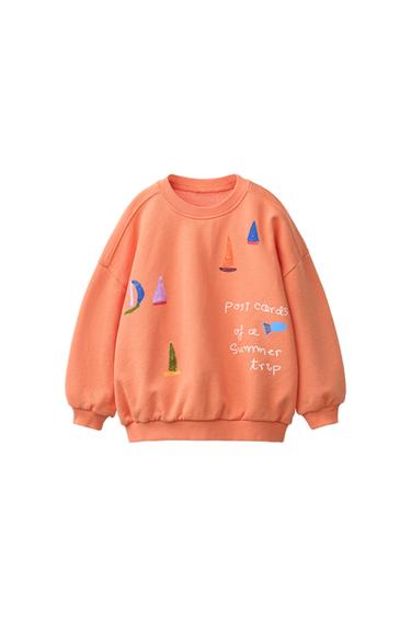SUDADERA BARCOS ISABELLE VANDEPLASSCHE © - Naranja de Zara