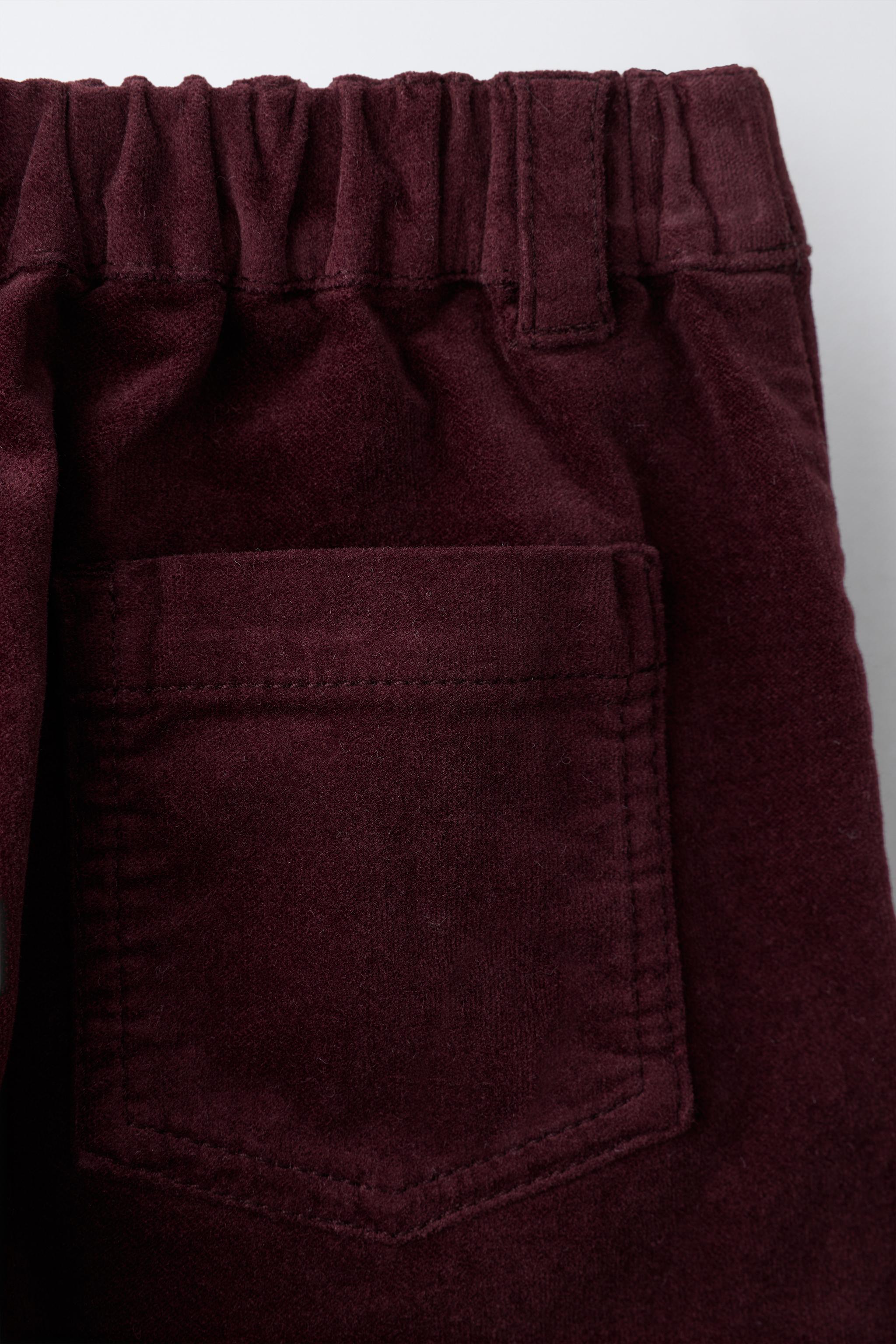 VELVET CULOTTE PANTS