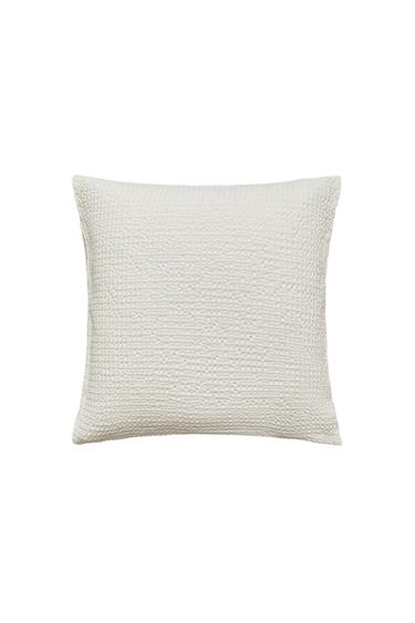 CAPA DE ALMOFADA EM WAFFLE - Branco da Zara