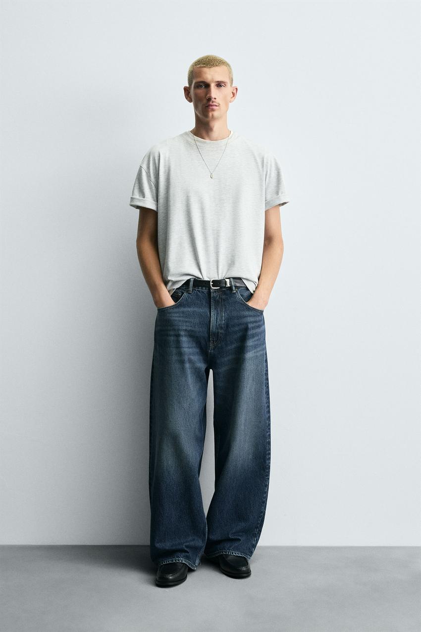バギーフィットデニムパンツ - ブルー | ZARA Japan / 日本