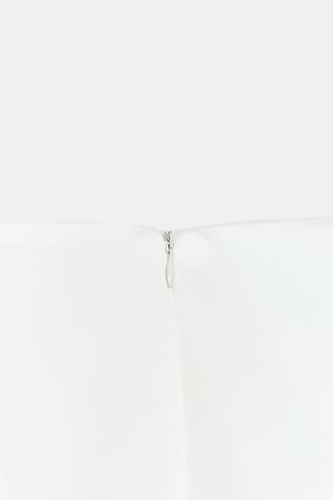 SATIN MINI SKIRT - Oyster-white by Zara - Image 8