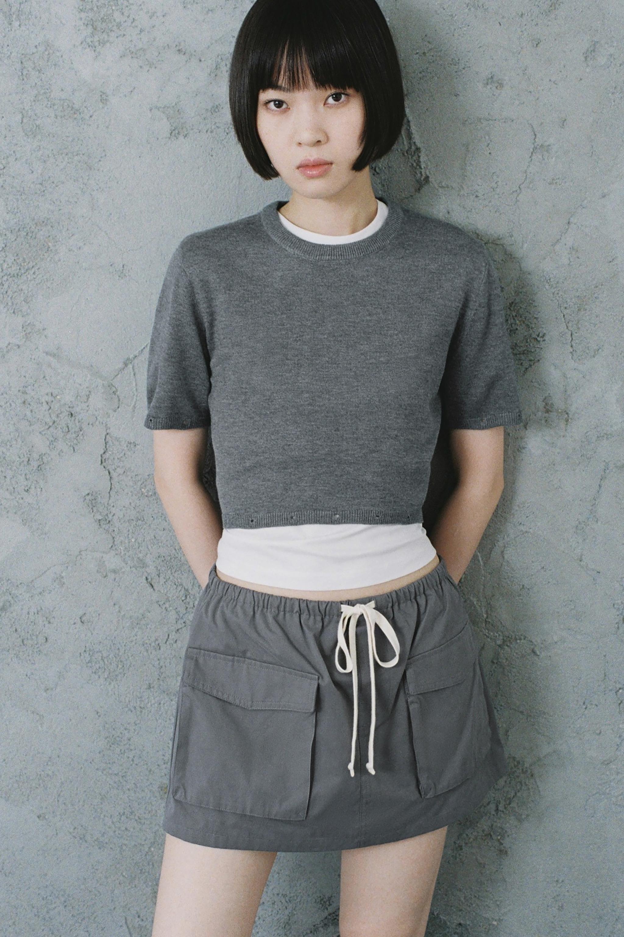 O グレー ショートパンツ 新品 レディースグレーショートパンツ | ZARA 日本