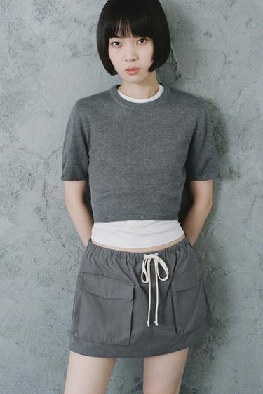 CARGO CULOTTES - Mid-grey by Zara