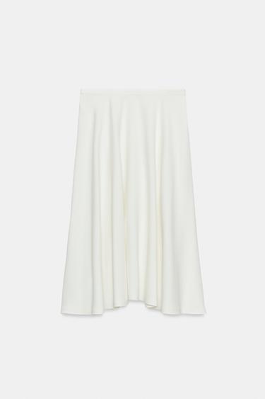 JUPE MIDI CAPE ZW COLLECTION - Écru de Zara - Image 6