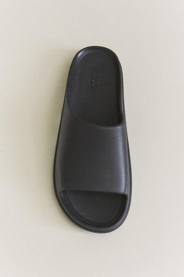 POOL SLIDER SANDALS - Navy Blue by Zara - Image 0