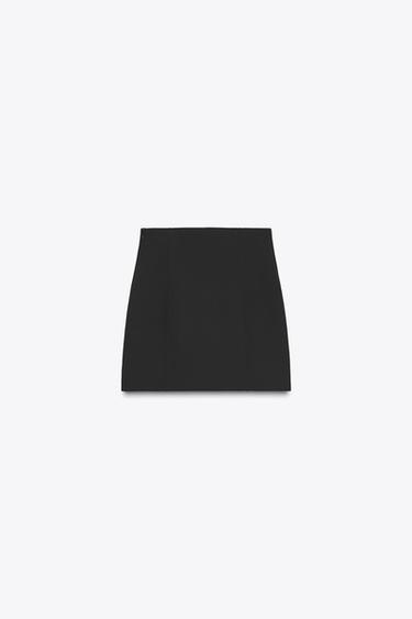 HIGH-WAIST MINI SKIRT - Black de Zara - Image 5