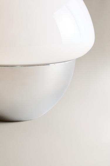 LARGE OVAL TABLE LAMP - Silver by Zara - Image 3
