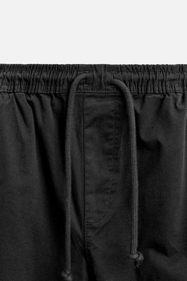 Zara CARGO PANTS - Black
