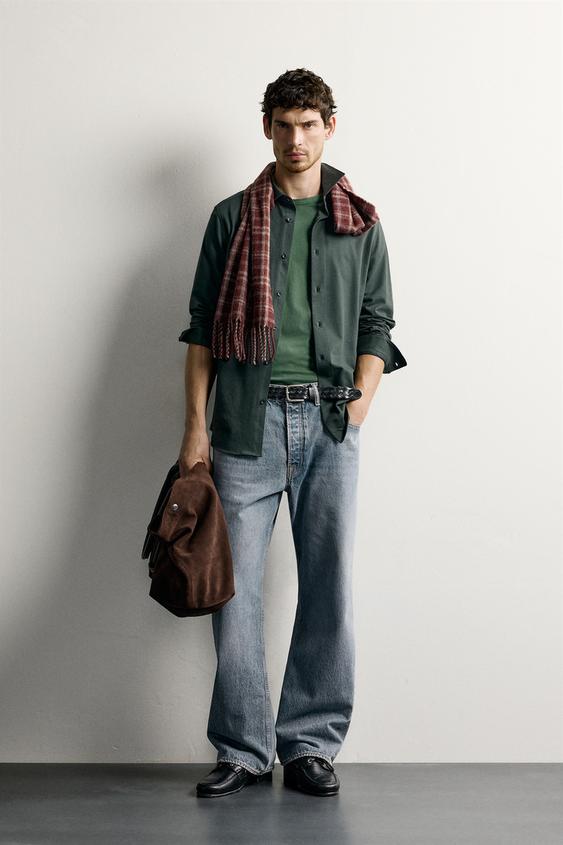 REGULAR FIT SHIRT - Dark green by Zara - Image 0