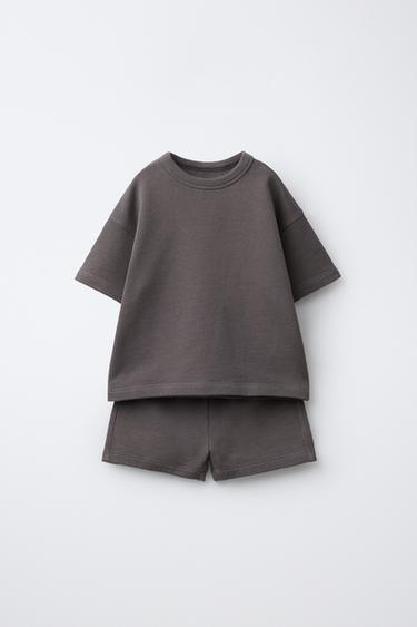 BASIC JOGGING SET - Taupe grey by Zara