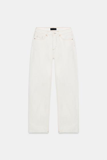 JEANS Z.03 STRAIGHT HIGH-WAIST LONG LENGTH - White by Zara