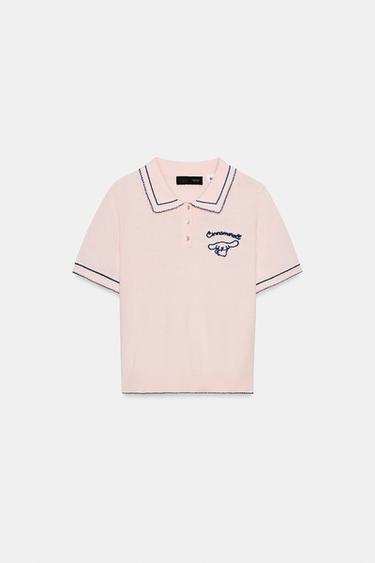 KITTY AND FRIENDS SANRIO GMBH © KNIT POLO SHIRT - Pink by Zara