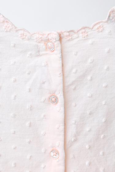 BODY PLUMETIS BRODÉ - Rose pâle de Zara - Image 2