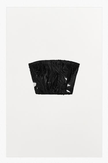 TOP CORSÉ ESTRUCTURA LIMITED EDITION - Negro de Zara