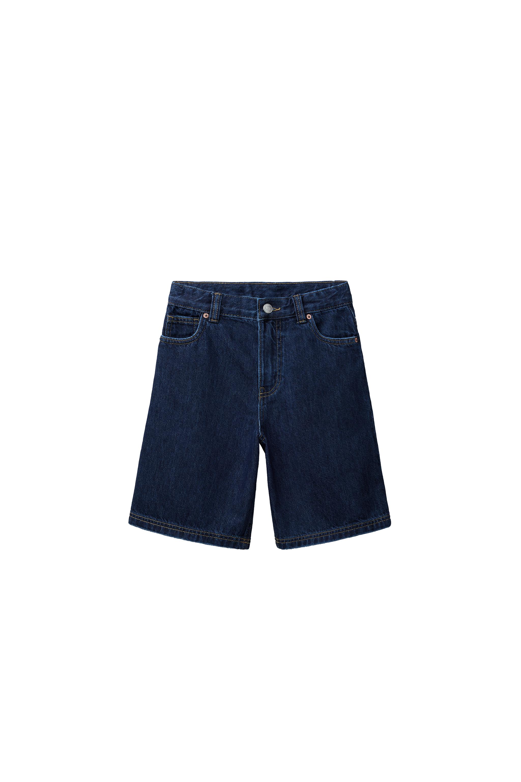 RELAXED BAGGY DENIM SHORTS - Oyster-white | ZARA Canada