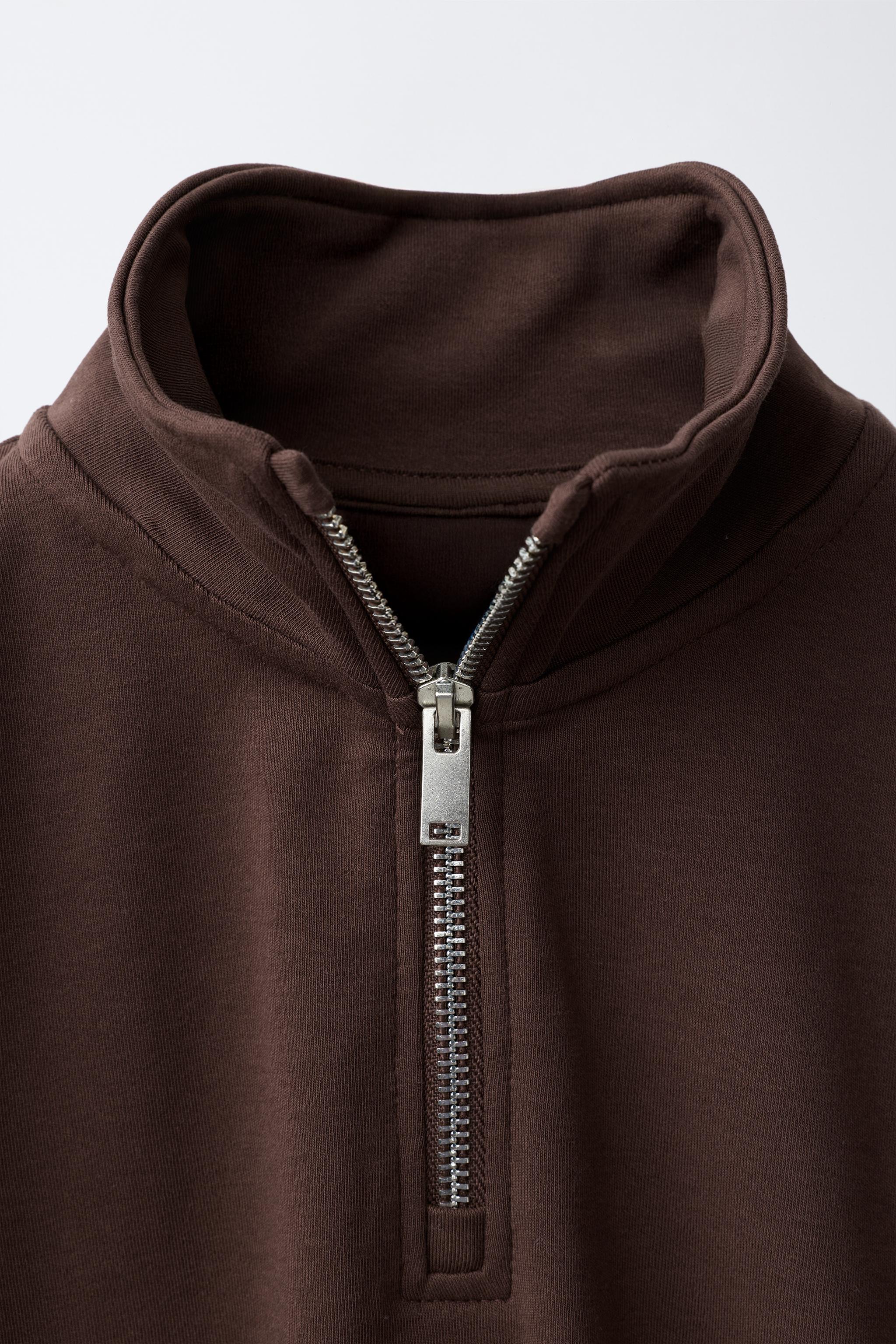 ZIP-UP SWEATSHIRT AND WIDE-LEG PANTS SET