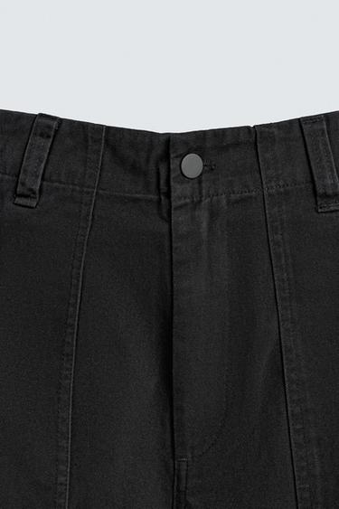 PANTALON STRAIGHT FIT TWILL - Noir délavé de Zara - Image 7