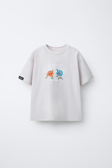 ТЕНИСКА С ЩАМПА GUMBALL CARTOON NETWORK™ - Перленосив от Zara