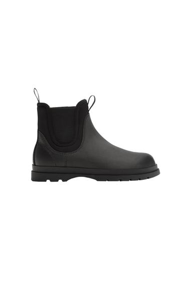 LEATHER CHELSEA BOOTS - Black by Zara