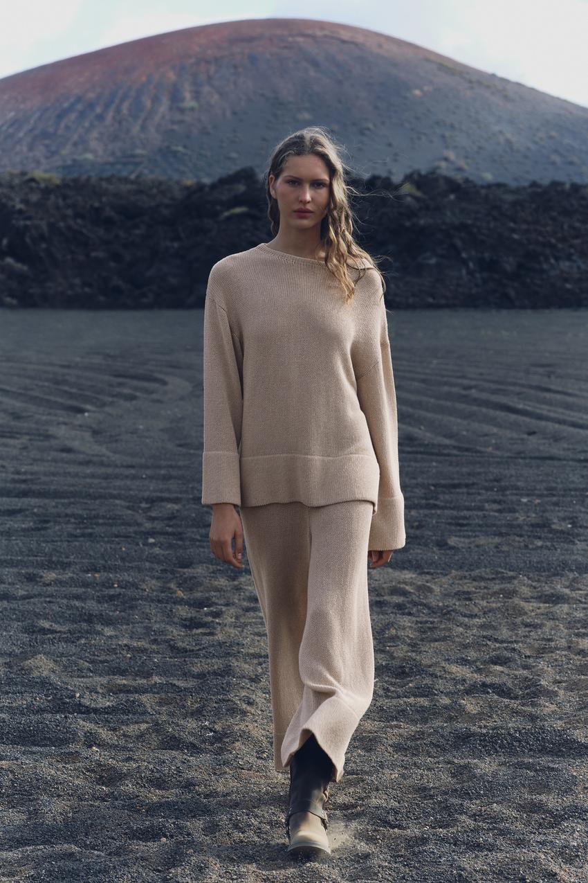 Широкие брюки Zara 2023/24 женские: купить в официальных интернет