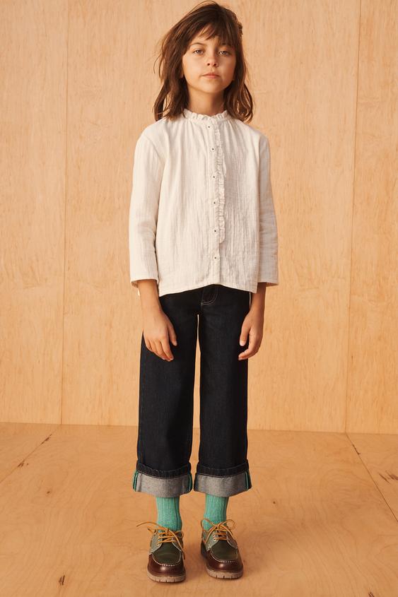 CAMISA TEXTURA BRILLO LIMITED EDITION - Beige de Zara - Imagen 0