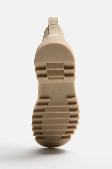 LEATHER CHELSEA BOOTS - Sand Brown by Zara - Image 7