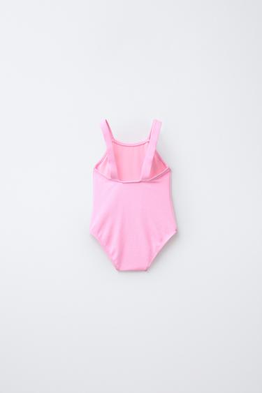 2-6 ANS/ MAILLOT DE BAIN ENTIER FRAISES BRODÉES - Fuchsia de Zara - Image 1