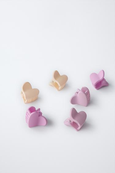 LOT D'ÉLASTIQUES ET DE PINCES CŒUR - Rouge de Zara - Image 2