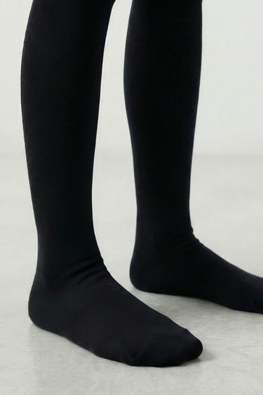 TWO-PACK OF PLAIN TIGHTS — Black 2
