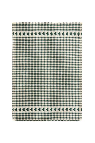 TOVAGLIETTA AMERICANA CUORI NATALE (SET DA 2) - Verde di Zara