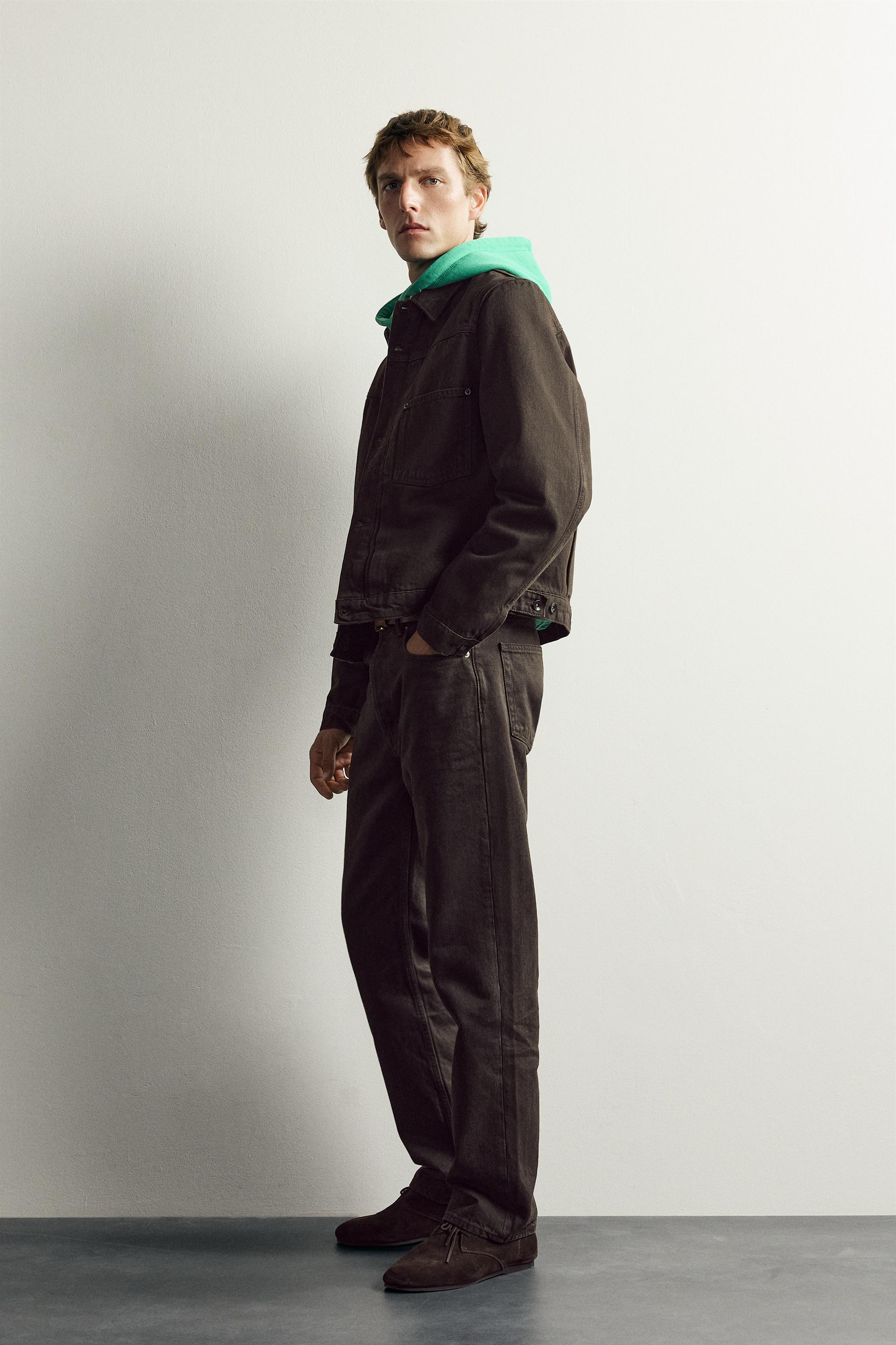 Мужские куртки Zara AARON LEVINE X ZARA CROPPED PLEATED JACKET — фото 4