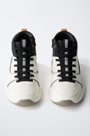 BASKETS MONTANTES SPORTIVES - Blanc de Zara - Image 4