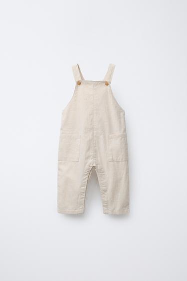 PETO LARGO CON LINO - Beige claro de Zara