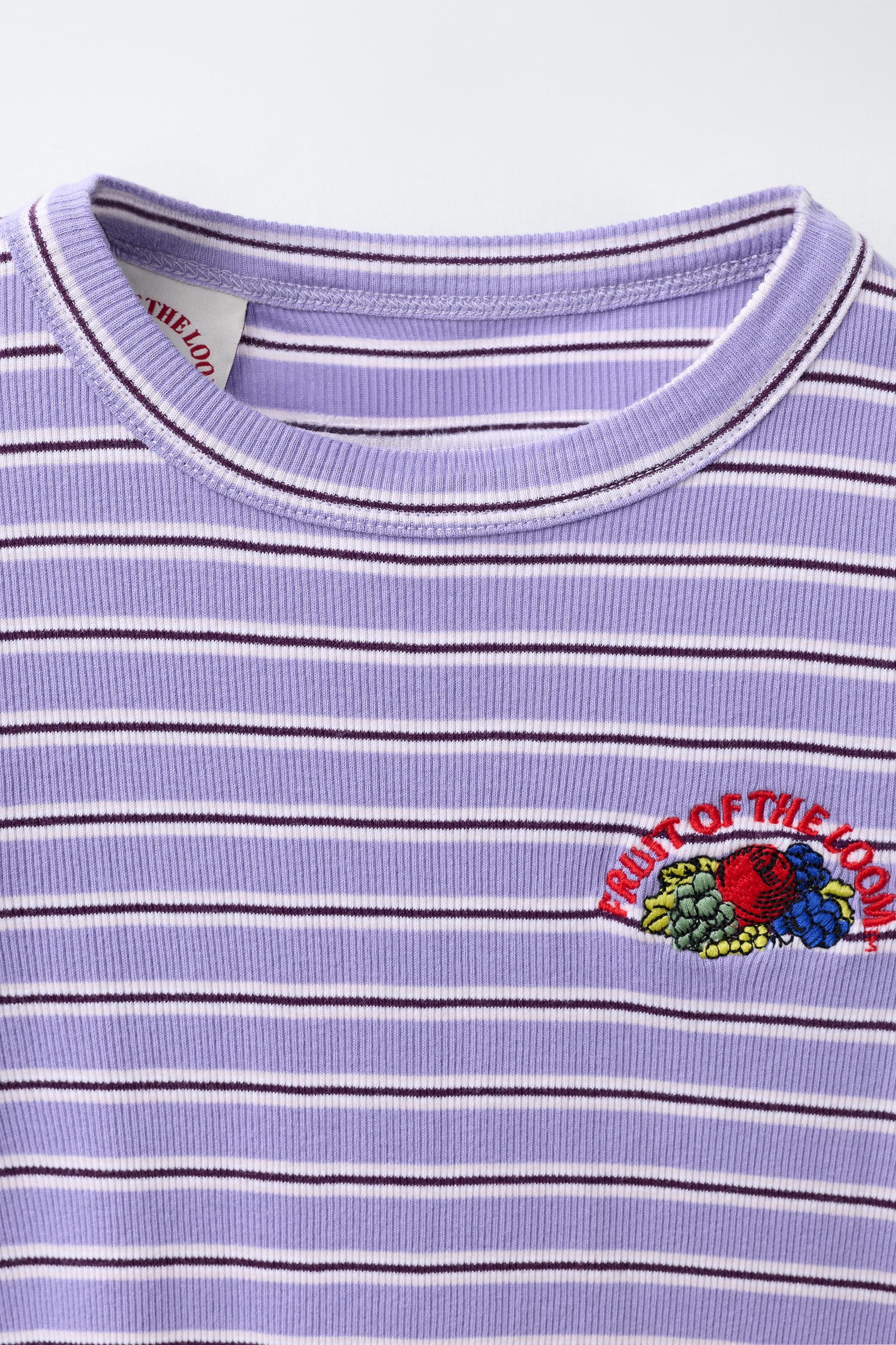 T-SHIRT RAYURES FRUIT OF THE LOOM™