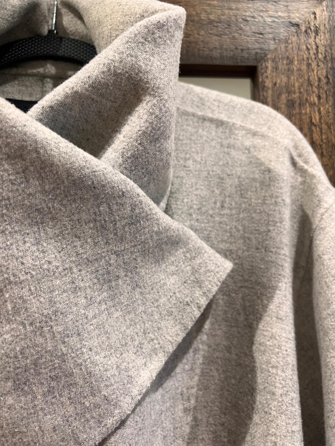 COAT WITH WRAP COLLAR - Image 2