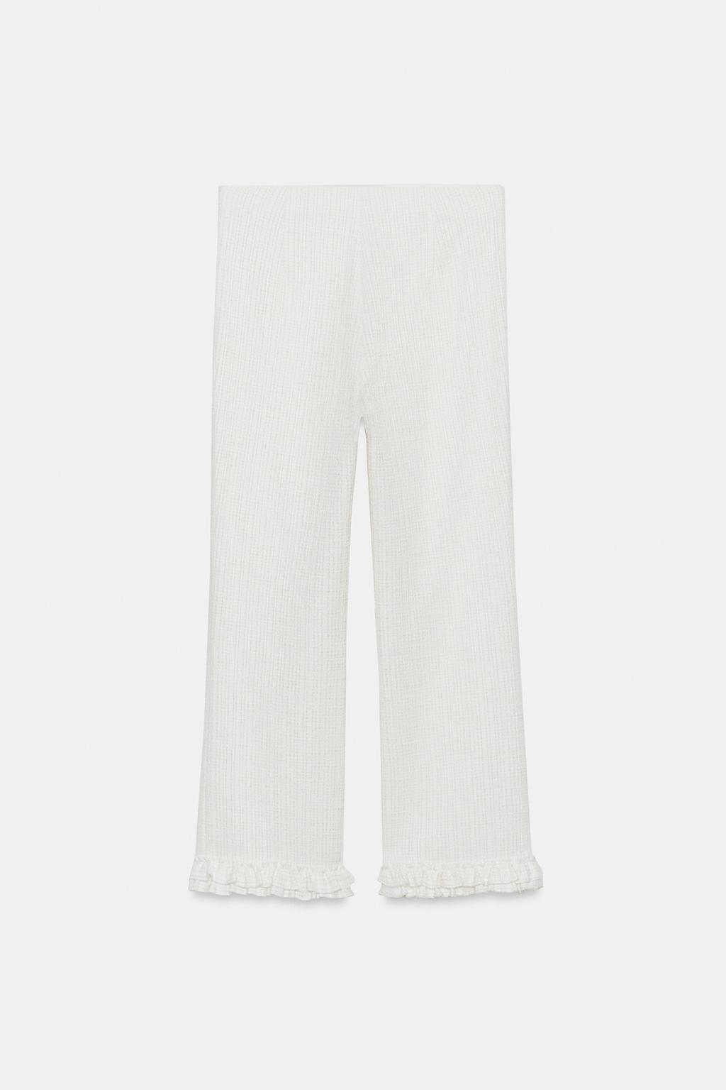 MINI FLARE RUFFLED PANTS - image 2