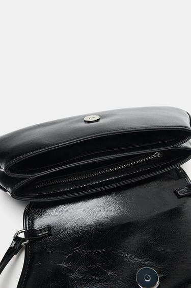 SAC PORTÉ ÉPAULE À RABAT - Noir de Zara - Image 3
