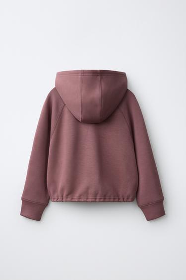 VESTE À CAPUCHE GYM - Rose pâle de Zara - Image 1