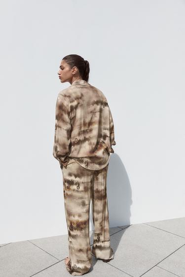 TIE-DYE SHIRT - Brown by Zara - Image 2
