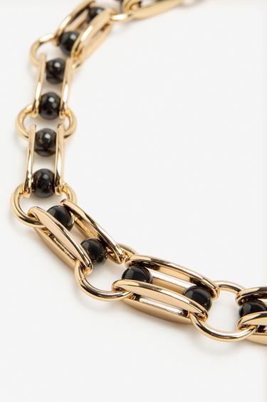 LIMITED EDITION CHAIN LINK CHOKER NECKLACE - Golden by Zara - Image 3