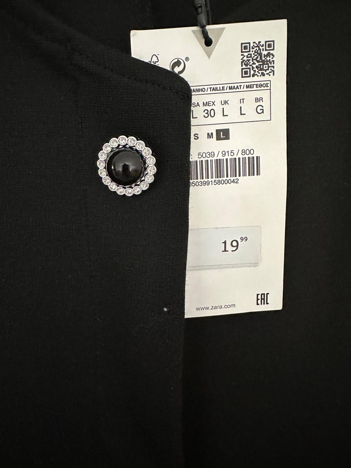 BLACK FITTED DRESS - Image 3