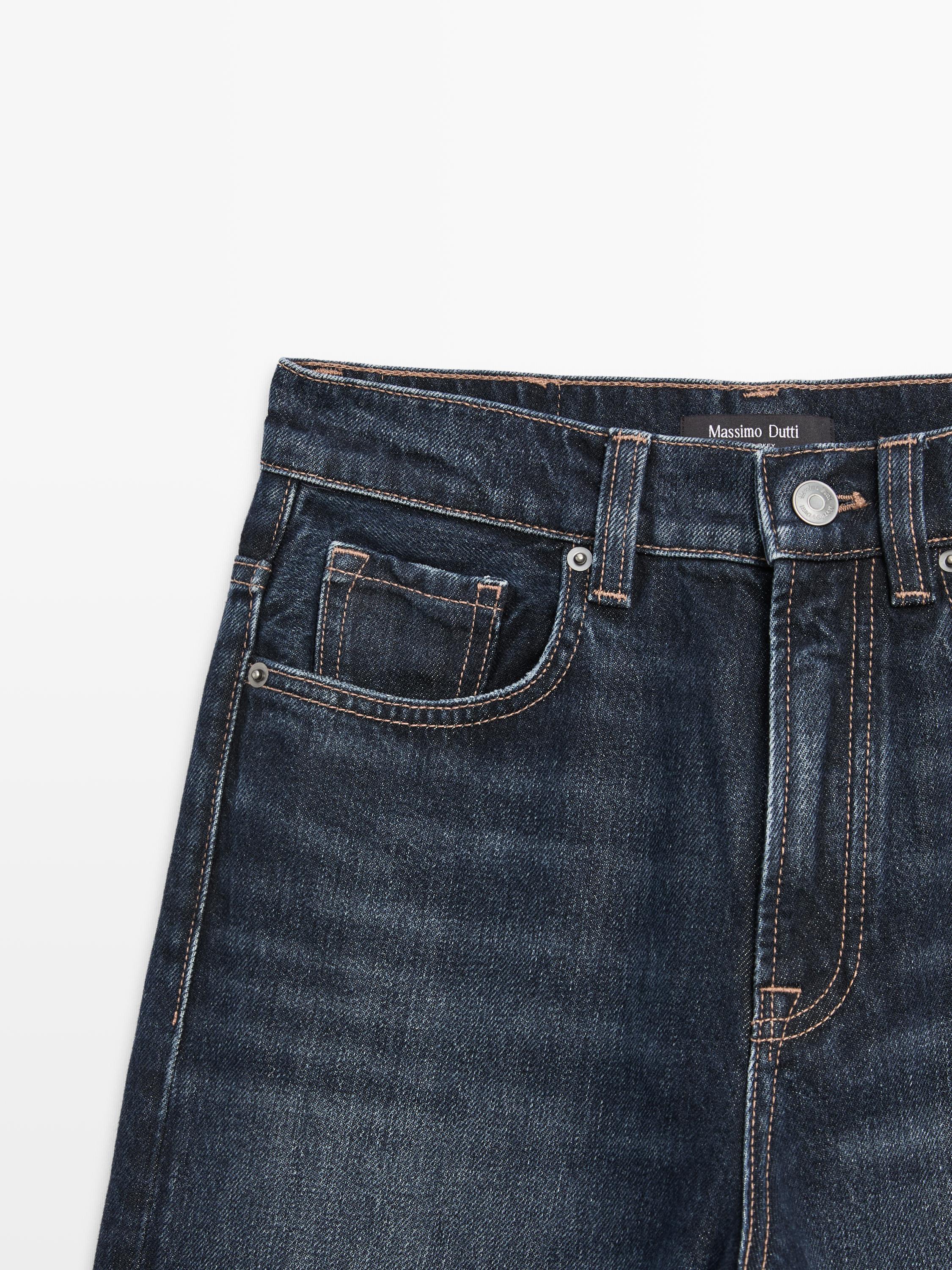 Jean large taille haute